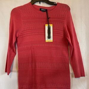 2/$40.  Buffalo By David Bitton Womens Coral Lightweight Sweater Size Small